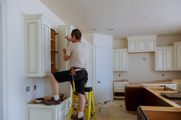 Kitchen island installation in Maitland by JMT Kitchen Cabinet